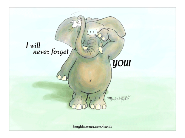 I will never forget YOU!