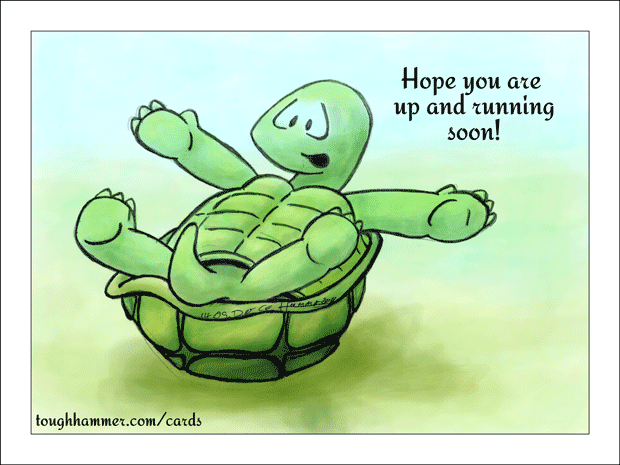 Hope you are up and running soon!